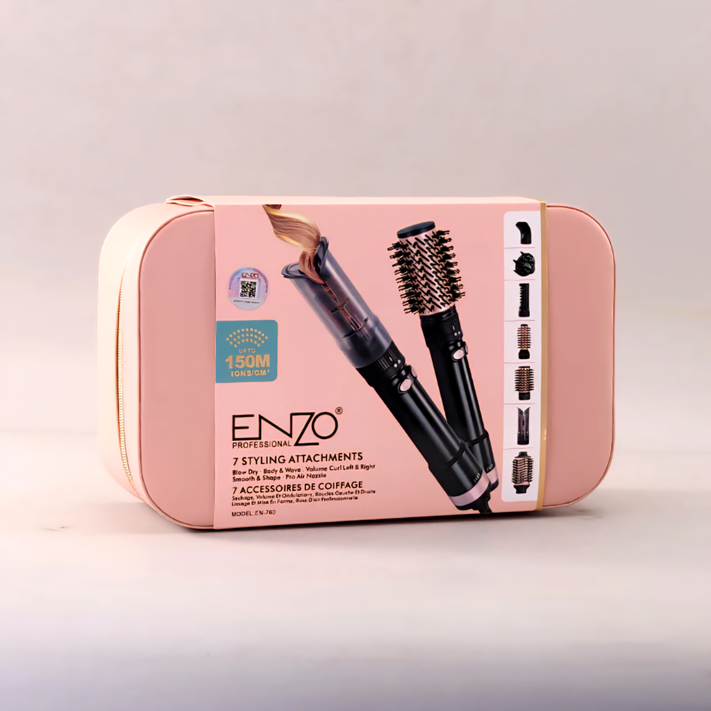ENZO EN-760 | Kit Coiffure Professionnel 7 en 1 – 150M Ions – Séchage & Styling Complet