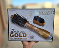 ENZO EN-751 | Brosse Soufflante 2 en 1 GOLD – Séchage + Lissage + Volume