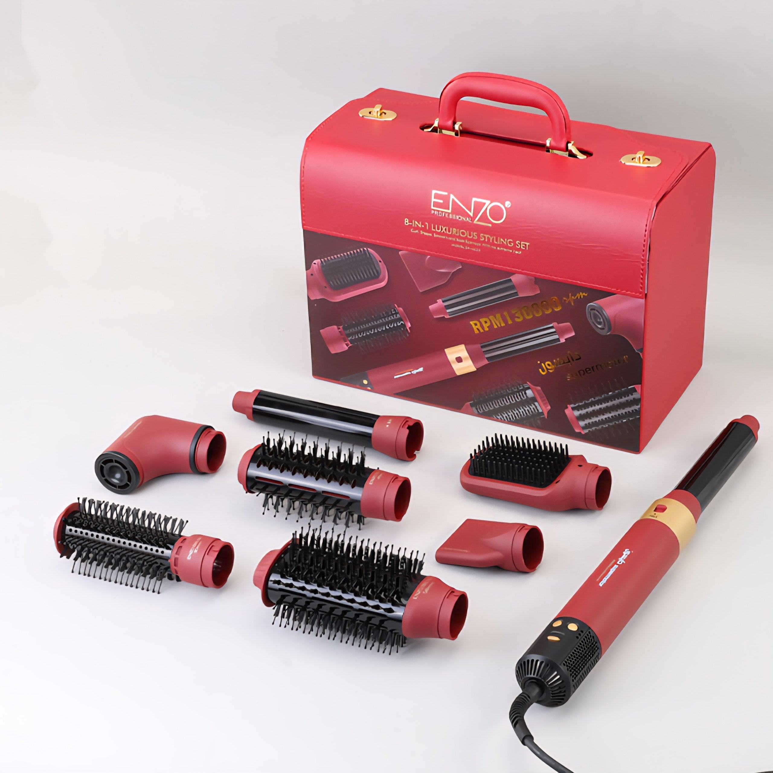 ENZO EN-6223 – Air Styler 8 en 1 Haute Performance Professionnel