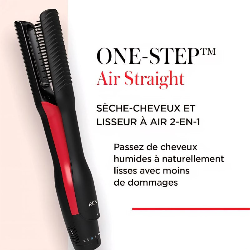 REVLON One-Step Air Straight RVDR5330E – Brosse Lissante & Séchage 2en1