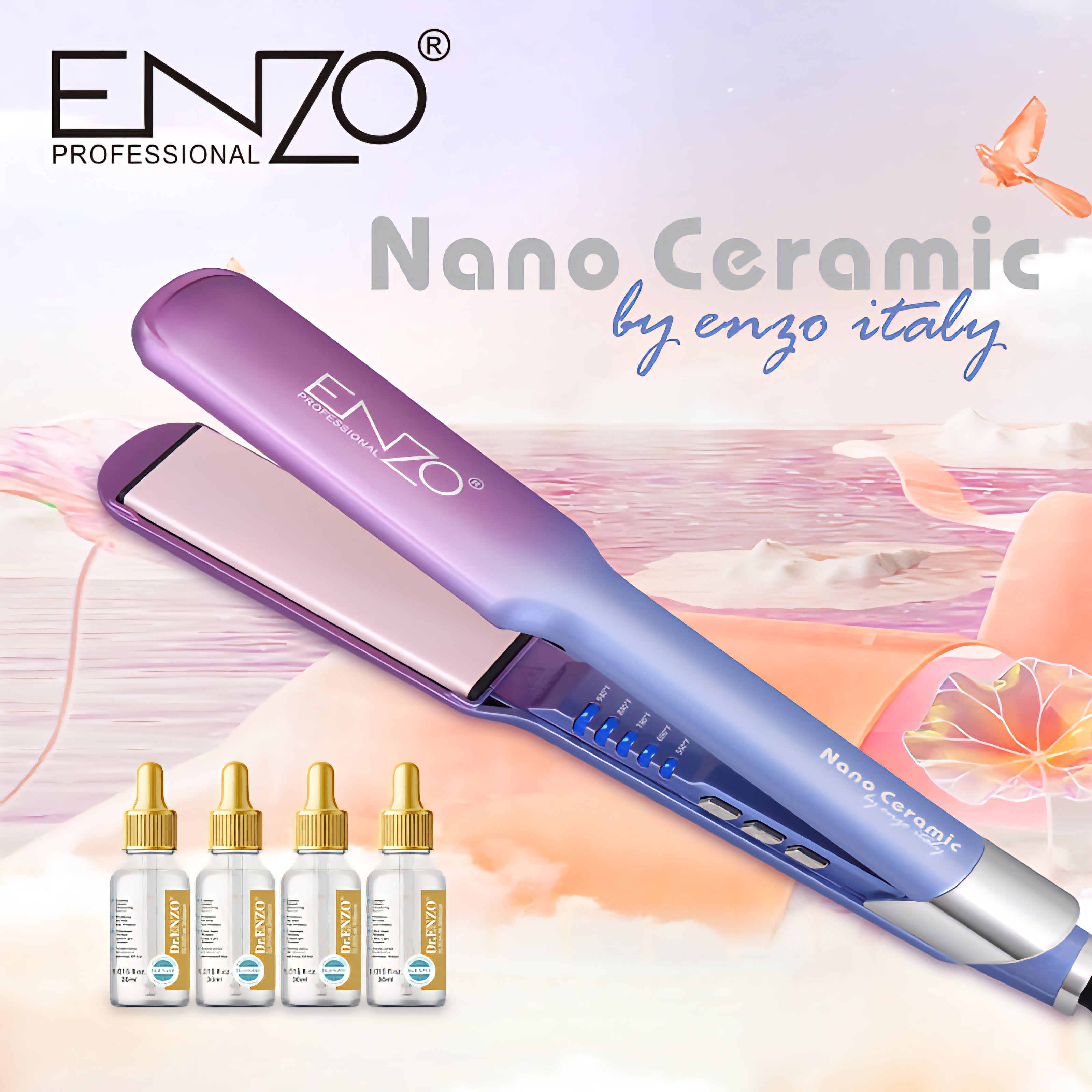 ENZO EN-3116 – Lisseur & Boucleur Pro 980°F | Résultat Salon